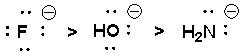 The following nucleophiles are listed in decreasing order of S<sub>N</sub>2 reactivity.
