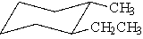 <strong>Which is the IUPAC name for the following cycloalkane? </strong> A) cis-1-ethyl-2-methylcyclohexane B) trans-1-ethyl-2-methylcyclohexane C) cis-1-methyl-2-ethylcyclohexane D) trans-1-methyl-2-ethylcyclohexane