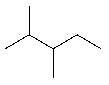 The molecule shown has 12 primary (1°) hydrogens.