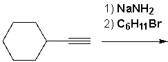 <strong>Ethynylcyclohexane reacts with sodium amide. The product of that reaction then reacts with bromocyclohexane. What is the main product that is formed? </strong> A) I B) II C) III D) IV