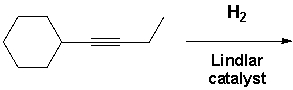 <strong>But-1-yn-1-ylcyclohexane reacts with molecular hydrogen under pressure in the presence of a Lindlar catalyst. What reaction product is formed? </strong> A) I B) II C) III D) IV