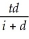 First, it is necessary to calculate the after-tax interest rate as follows: i = 0.1 * (1-0.45)= 0.055 The two capital cost tax factors are defined as follows: CSF = 1 -   = 1 -   = 0.631 CTF = 1 -   = 1 -   )= 0.641 In the above formulas, d is the CCA rate. The CTF is higher which means less tax savings under the current Canadian Capital Cost Allowance system. This is due to the Half-Year Rule introduced on November 13, 1981 to prevent fast depreciation of an asset in its first year.