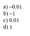Suppose when the consumer's income rises by 100%, the consumer's consumption of good   only increases by 1%. We can infer that the consumer's income elasticity for good   is:  <div style=padding-top: 35px> 