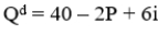 <strong>Consider the demand curve     . If the value of r falls, the demand curve will</strong> A)shift to the left B)shift to the right C)remain unchanged D)rotate along the quantity axis <div style=padding-top: 35px> 