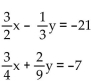 <strong>Solve the system of equations by the elimination method. </strong> A) (-12, 9) B) (12, 9) C) (-12, -9) D) (9, -12)