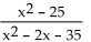 <strong>Find all numbers for which the rational expression is not defined. </strong> A) x = -5 and x = 7 B) x = 5 and x = -5 C) x = 5 and x = -7 D) x = 0