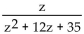 <strong>Divide and simplify. </strong> A) B) C) z - 4 D)
