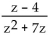<strong>Divide and simplify. </strong> A) B) C) z - 4 D)