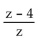 <strong>Divide and simplify. </strong> A) B) C) z - 4 D)