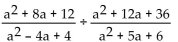 <strong>Divide and simplify. </strong> A) B) C) D)