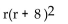 <strong>Find the LCM. </strong> A) r(r + 8 ) B) r(r + 1)(r + 8 ) C) D)