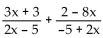 <strong>Add. Simplify, if possible. </strong> A) B) C) D)