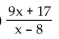 <strong>Add. Simplify, if possible. </strong> A) B) C) D)