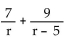 Add. Simplify, if possible. - 