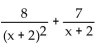 Add. Simplify, if possible. - 