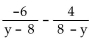 Subtract. Simplify, if possible. - 