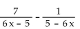 Subtract. Simplify, if possible. - 