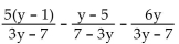 Subtract. Simplify, if possible. - 