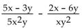 Subtract. Simplify, if possible. - 