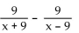 Subtract. Simplify, if possible. - 