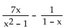 Subtract. Simplify, if possible. - 