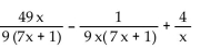 Perform the indicated operation. Simplify, if possible. - 
