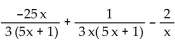 Perform the indicated operation. Simplify, if possible. - 