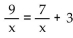 Solve the equation. - 