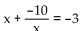 Solve the equation. - 