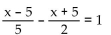 Solve the equation. - 