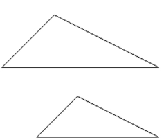 For the pair of similar triangles, find the length of the indicated side. - In the upper triangle, the shortest side has length 12, and the middle side has length 18. In the lower triangle, the shortest side has length 8, the middle side has length 12, and the longest side has length 16. Find the length, x, of The longest side of the upper triangle.