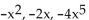<strong>Find the GCF. - </strong> A) B) -2x C) -x D)