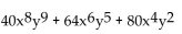 <strong>Factor. </strong> A) No common factor B) C) D)