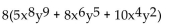 <strong>Factor. </strong> A) No common factor B) C) D)