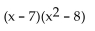 <strong>Factor by grouping. </strong> A) B) C) D)