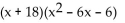 <strong>Factor by grouping. </strong> A) Not possible B) C) D)