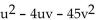 <strong>Factor. - </strong> A) (u - 5v)(u + v) B) (u - v)(u + 9v) C) (u + 5v)(u - 9v) D) (u - 5v)(u + 9v)