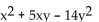 <strong>Factor. - </strong> A) (x - y)(x + 2y) B) (x + 7y)(x - 2y) C) (x - 7y)(x + 2y) D) (x - 7y)(x + y)