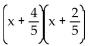 <strong>Factor. </strong> A) B) C) D)