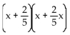 <strong>Factor. </strong> A) B) C) D)