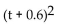 <strong>Factor. + 0.6t + 0.09</strong> A) t(t + 0.6) B) C) D)