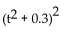 <strong>Factor. + 0.6t + 0.09</strong> A) t(t + 0.6) B) C) D)