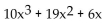 <strong>Factor. </strong> A) x(10x + 1)(x + 6) B) C) x(2x + 3)(5x + 2) D) x(2x - 3)(5x - 2)