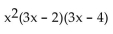 <strong>Factor. </strong> A) B) x(3x + 2)(3x + 4) C) D)