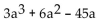 <strong>Factor. </strong> A) 3a(a + 5)(a + 3) B) 3a(a - 5)(a + 3) C) 3a(a + 5)(a - 3) D) 3a(a - 5)(a - 3)
