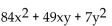 <strong>Factor. </strong> A) (21x + 7y)(4x + y) B) 7(3x + y)(4x + y) C) 7(3x - y)(4x - y) D) (3x + y)(7x + 3y)