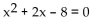 Solve. -Use the following graph to solve    