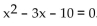 Solve. -Use the following graph to solve    