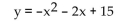 Solve. -Use the following graph to solve   .    