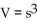 <strong>Evaluate. The volume of a cube with sides of length s is given by . Find the volume of the cube. </strong> A) B) C) D)